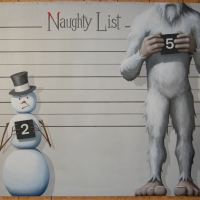 Naughty list backdrop